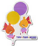 ダイカットステッカー
[230003/バルーン]
(TINY TWIN BEARS)
