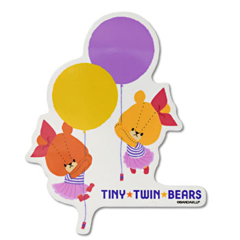 ダイカットステッカー
[230003/バルーン]
(TINY TWIN BEARS)