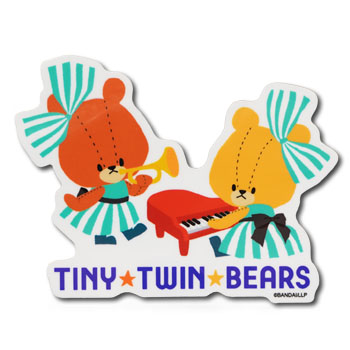 ダイカットステッカー
[230010/ピアノ]
(TINY TWIN BEARS)