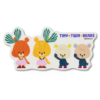 ダイカットステッカー
[229991/パクペロ]
(TINY TWIN BEARS)