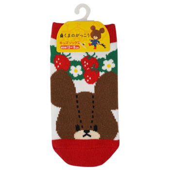 キッズソックス
[RD/いちご]
(いちごテーマ)