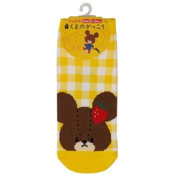 ソックス
[YE/チェック]
(いちごテーマ)